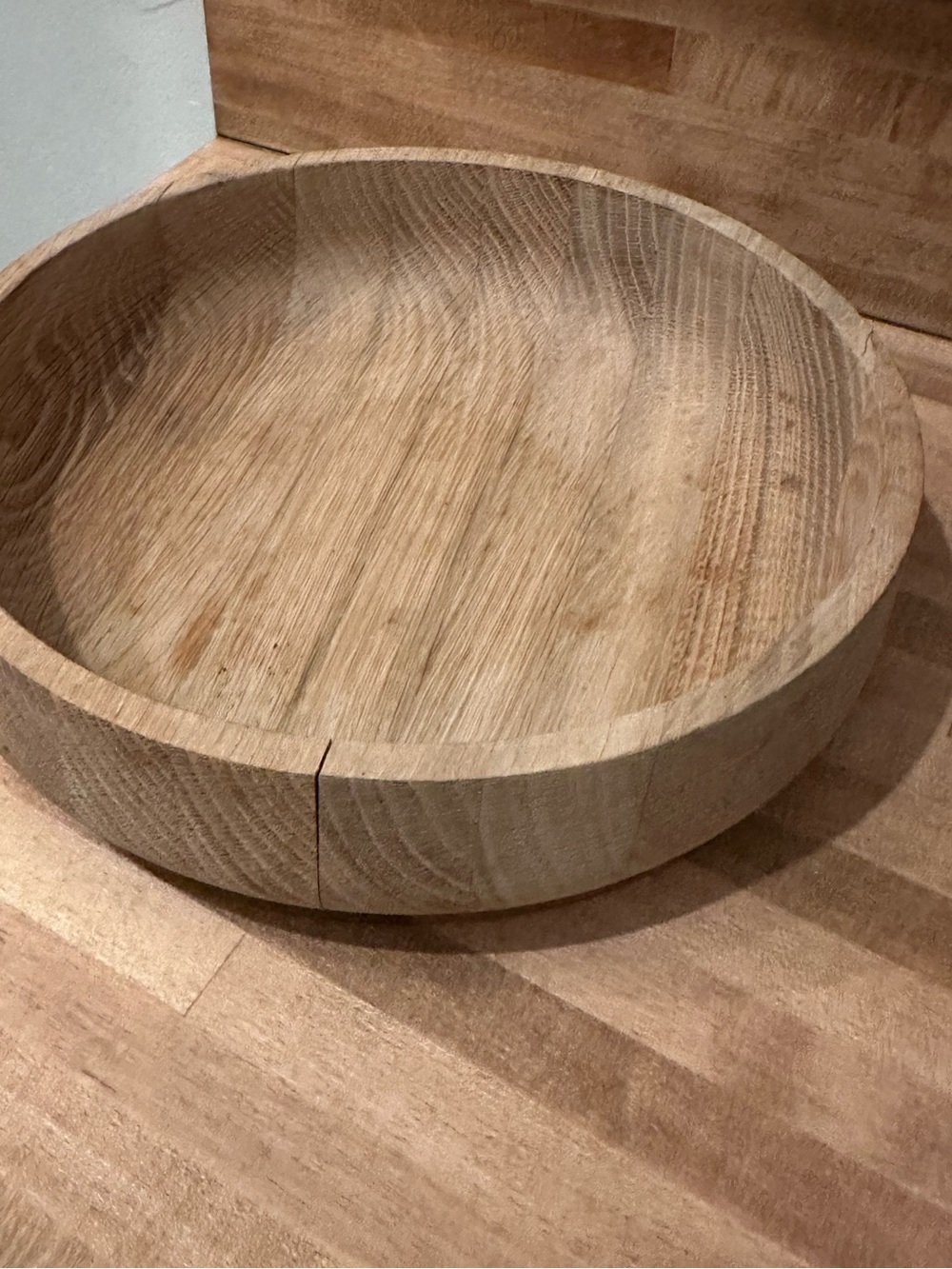 Crate & Barrel Aaron Probyn Rustic Wooden Bowl - Picture 6 of 6